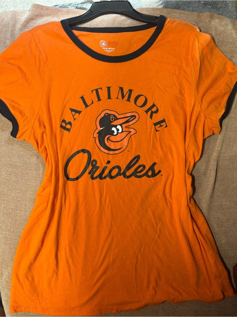 New Era Orange and Black Orioles T-Shirt